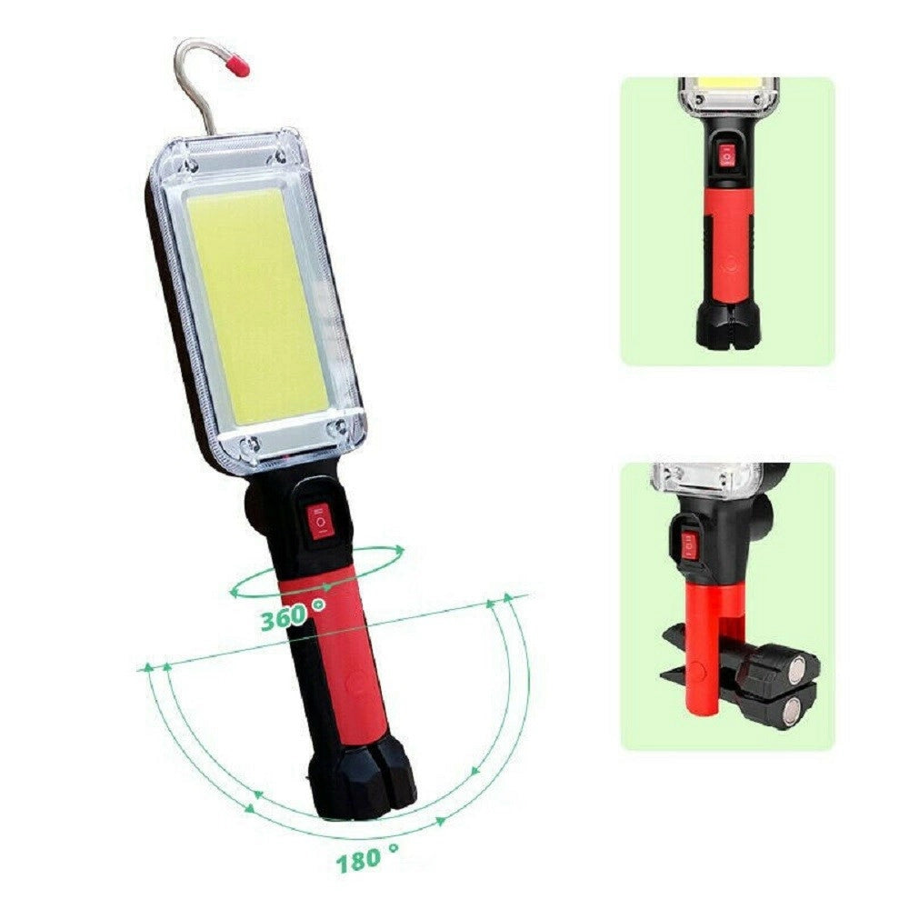 Trade Shop - Lampada Torcia Lavoro Base Calamitata Portatile 20w Led Ricaricabile 8859-b -
