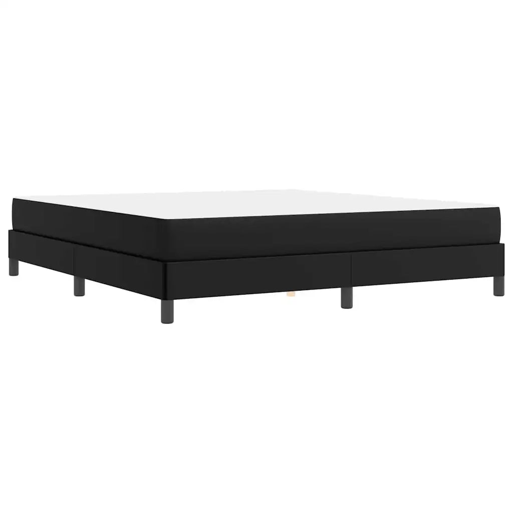 Struttura del letto con materasso Nero 180 x 200 cm Tessuto 3398643