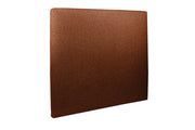 Testiera in tessuto bouclé terracotta liscio L140 cm