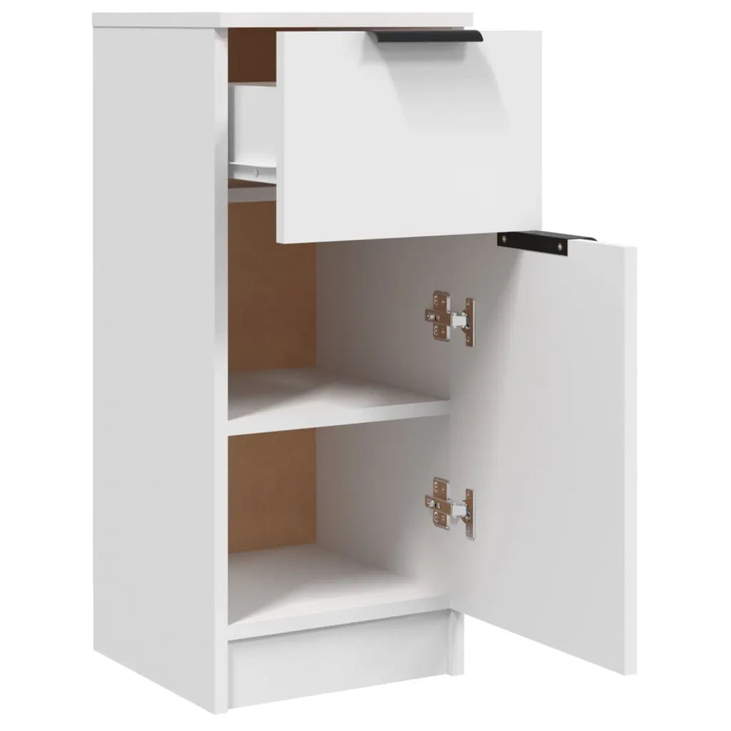 Credenza Bianca 30x30x70 cm in Legno Multistrato 811115