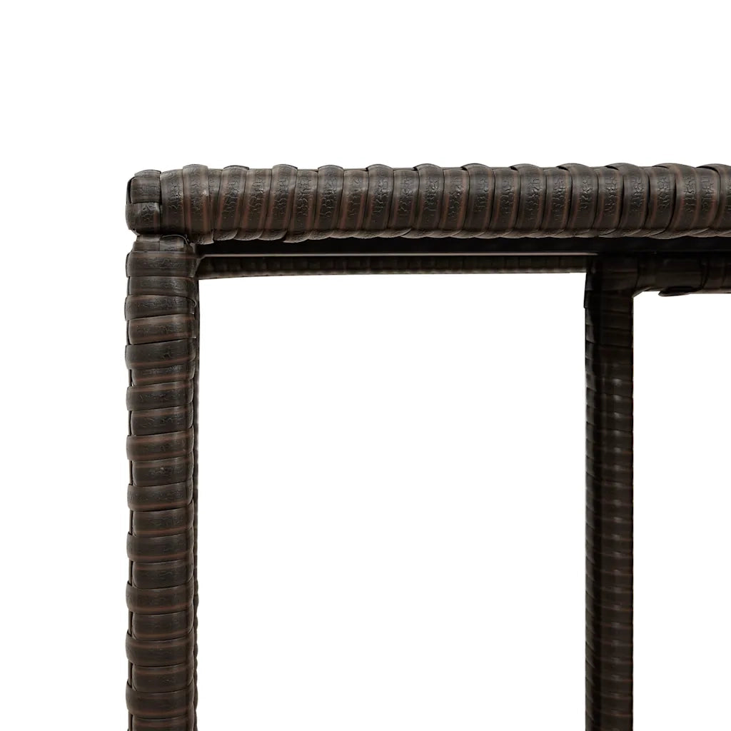 Scaffali Portaoggetti 2 pz Marrone in Polyrattan CFW5922184