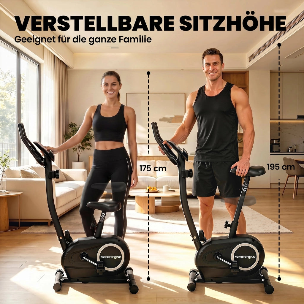 Cyclette da Casa con App e Monitor LCD ¨C Xylo ¨C Regolabile in Altezza
