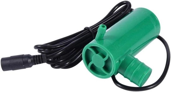 Pompa a doppio effetto 12V DC - Massima testata di 9M e 500L/H di capacità per vasca da giardino