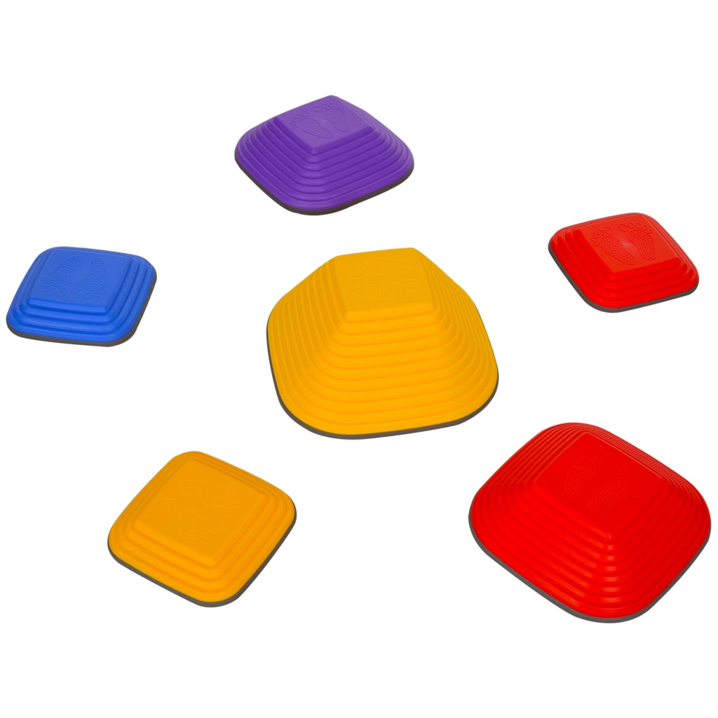 Blocchi di equilibrio per bambini ¨C zephmum ¨C multicolore, 6 pezzi, antiscivolo