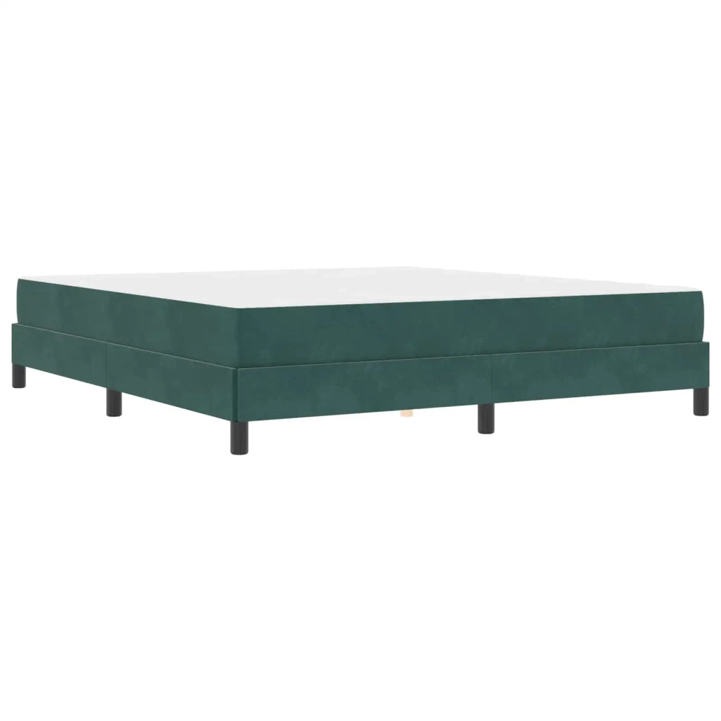 Letto a molle con materasso Verde Scuro 180 x 200 cm Tessuto 3398710