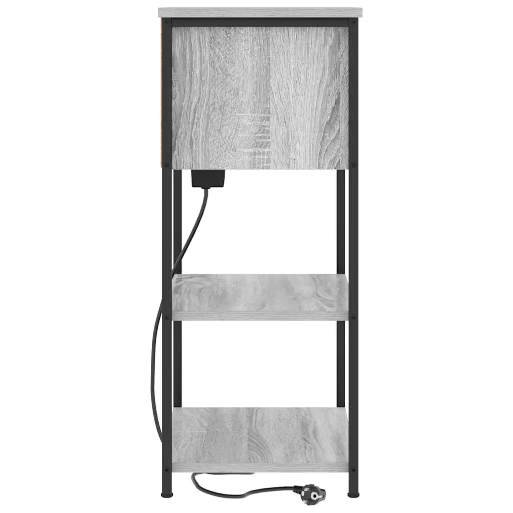 vidaXL Armadio da Notte Grigio sonoma 55 x 31 x 76 cm
