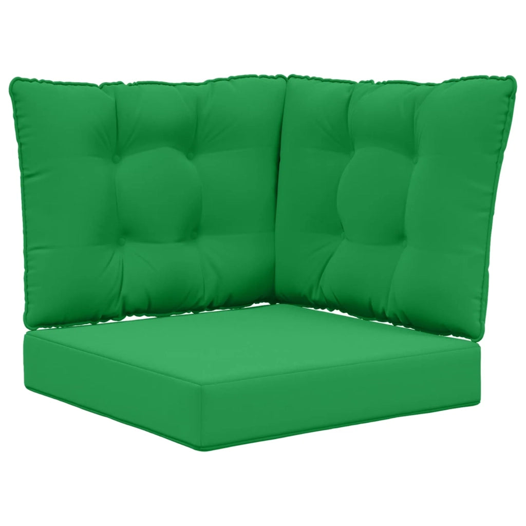 Cuscino per divano da esterno 3 pz | Cuscini per sedie Verde Poliestere