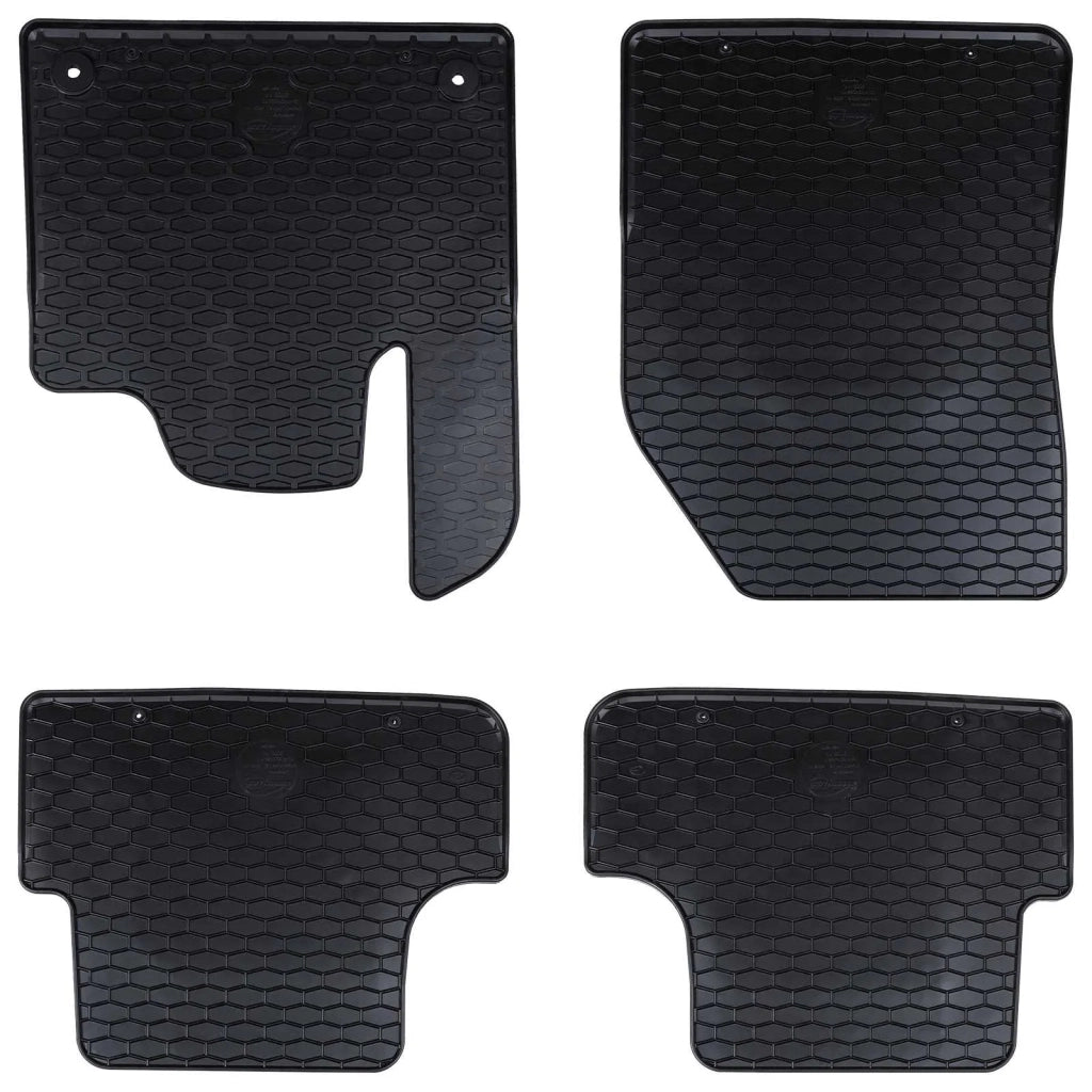 Tappetino per Auto 4 pz Nero Gomma CFW4092124