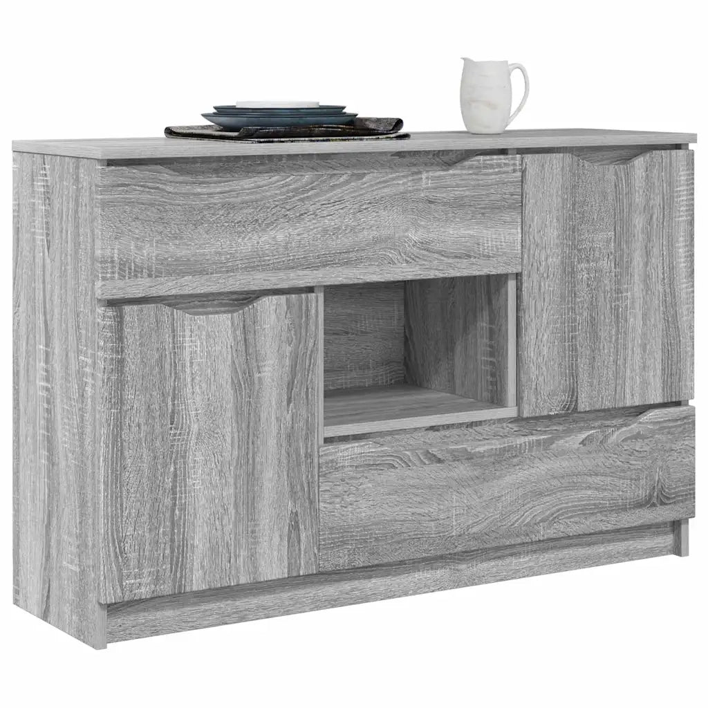Credenza | Madia | Buffet da pranzo | Armadio da pranzo Grigio Sonoma 100 x 30 x 65,6 Legno multistrato