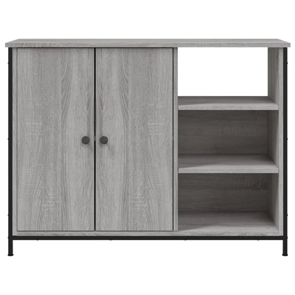 Credenza-Buffet-Armadio da cucina Grigio Sonoma 100x33x75 cm in Legno Multistrato