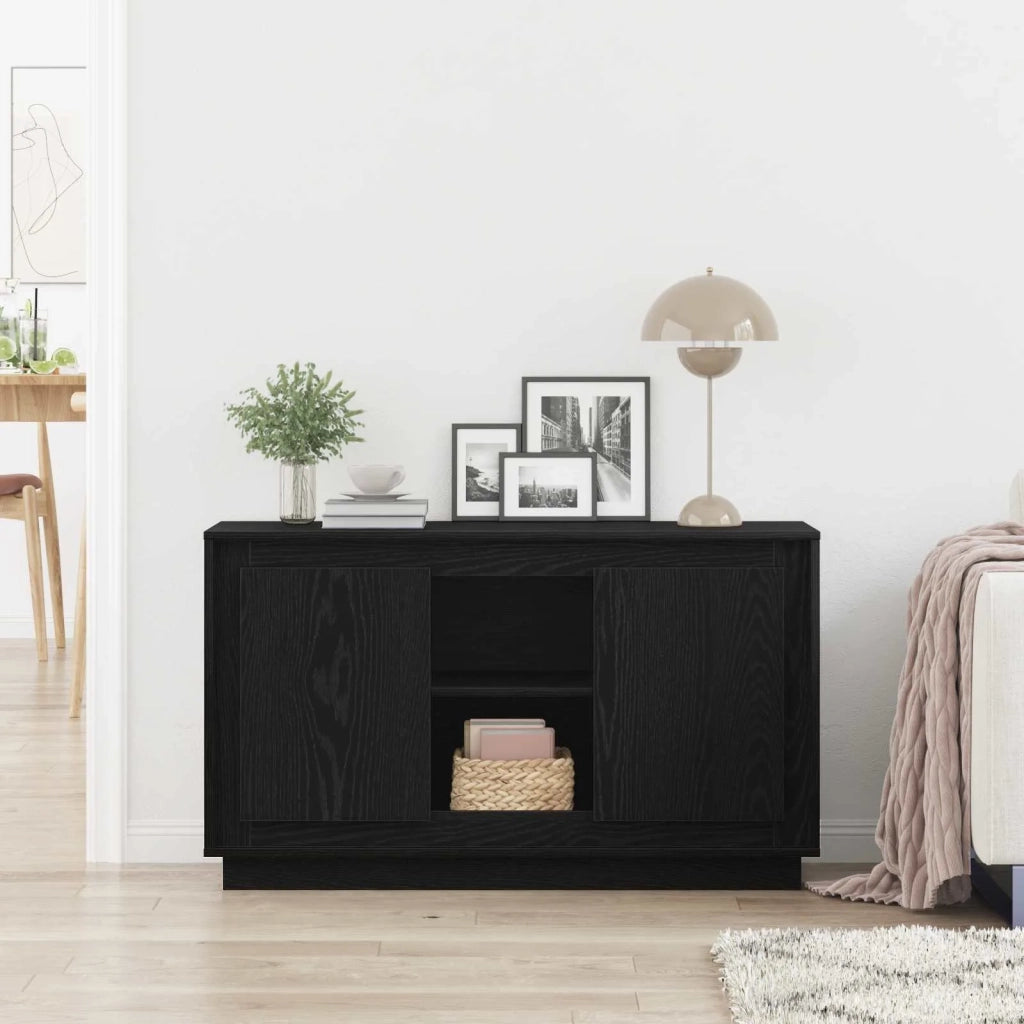 Credenza Rovere Nero 102 x 35 x 60 cm Legno multistrato 862815