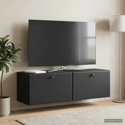 Mobile Porta TV da Muro 98 x 31 x 30 cm Nero 899236