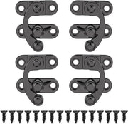 Set di 4 piccole serrature per cassetti e scatole da toeletta - Zinklegering - Nero/Metallo - Inclusa leva di serratura