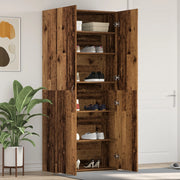 Armadietto per Scarpe Legno Vecchio 80x35,5x180 cm Legno Ingegnerizzato