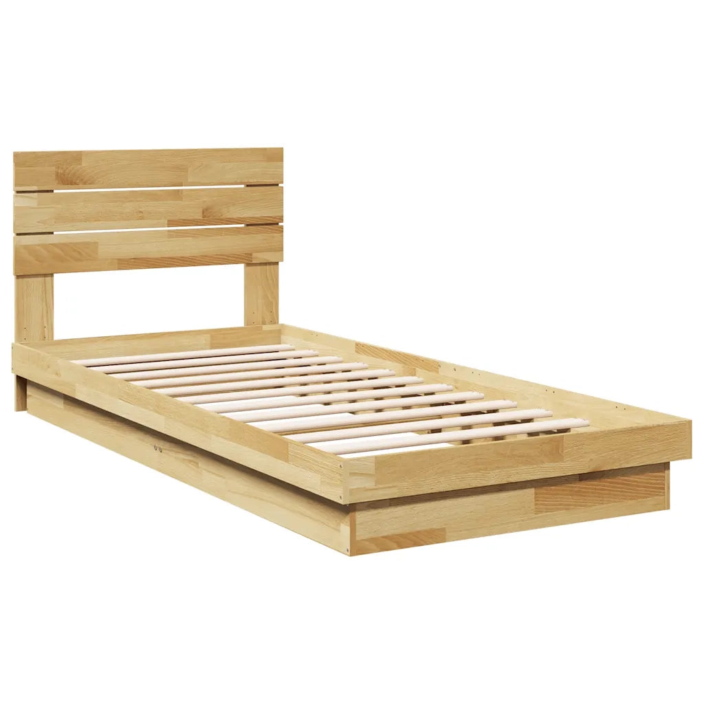 Struttura Letto con Testiera senza Materasso 75x190 cm 3315747
