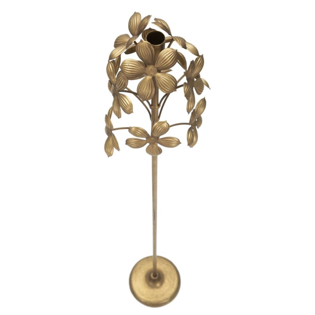 Portacandela VKH336, Oro, Metallo, 17x17x93 cm