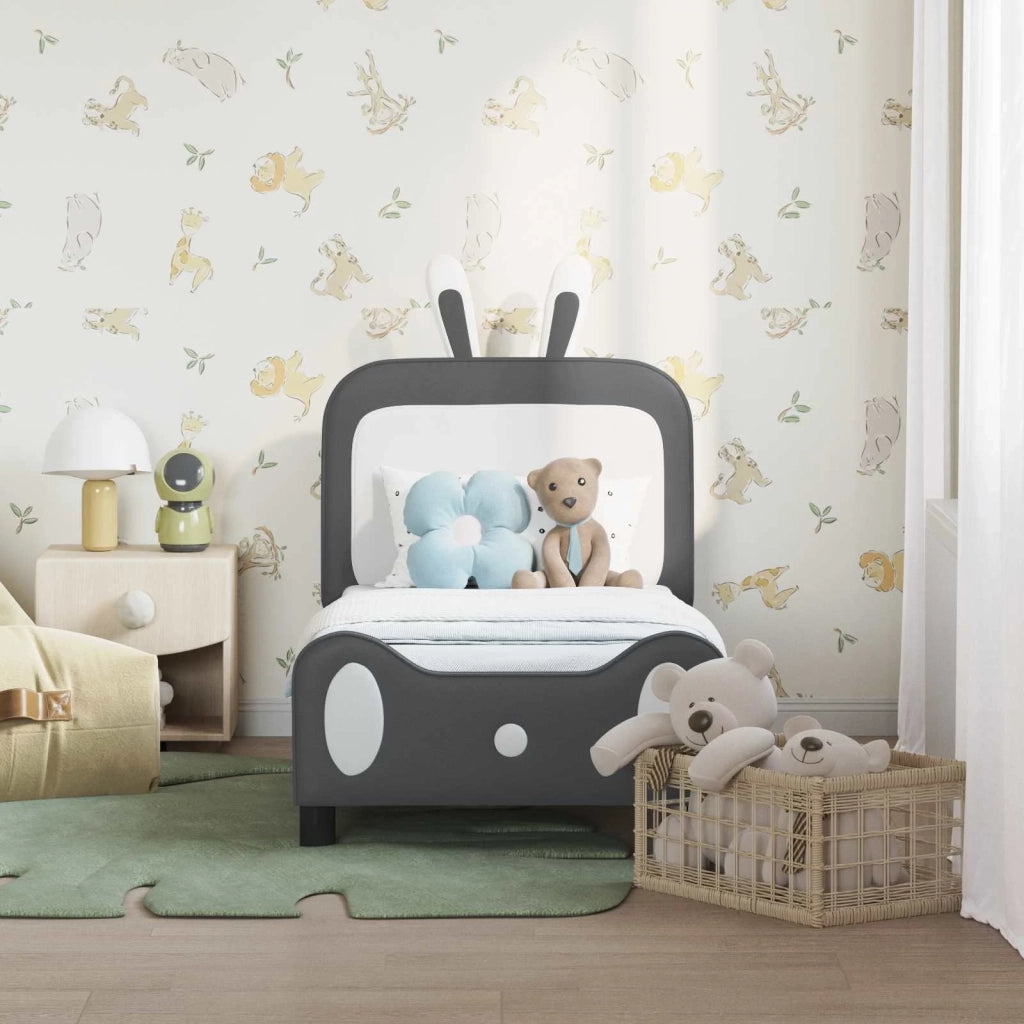 Struttura letto per bambini con testata Grigio chiaro PU 42011086