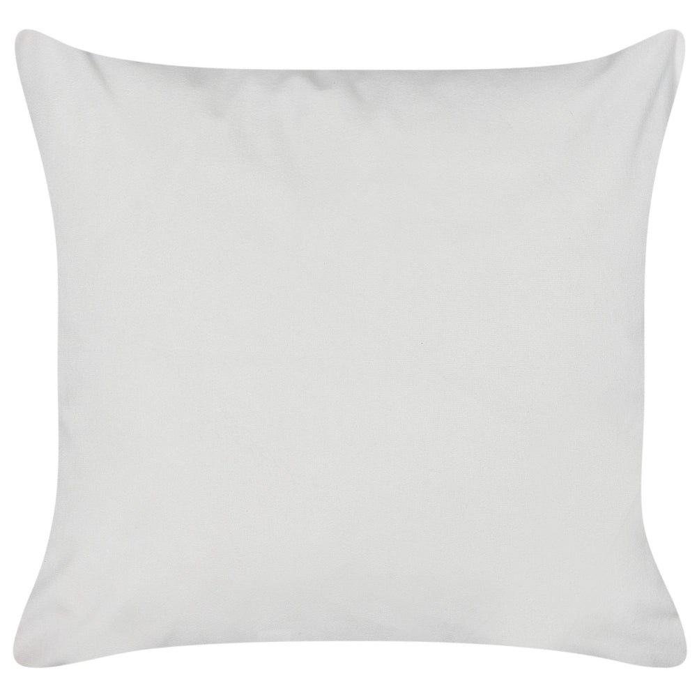 Set di 2 cuscini in tessuto ricamato multicolore con motivo a cuoricini 45 x 45 cm morbida imbottitura