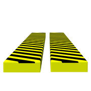 Protezioni Angoli 2 pz Giallo e Nero 6x2x101,5 cm in PU CFW2404437