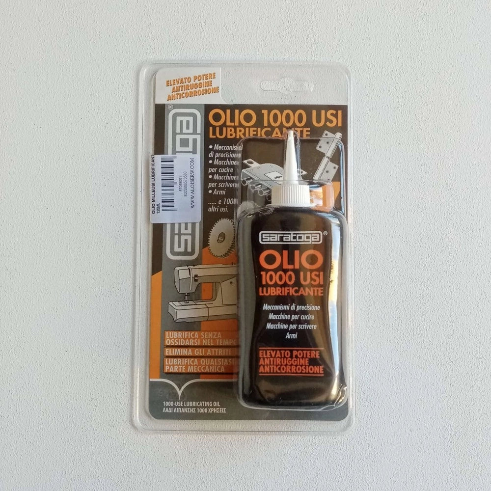Saratoga 125ml olio milleusi lubrificante in blister