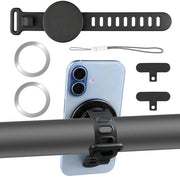 Supporto per Smartphone Magnetico - 360 Gradi Regolabile - Supporto Universale - Antiscivolo in Silicone - Per Bicicletta/Kinderwagen - Compatibile con MagSafe - Supporto per Smartphone
