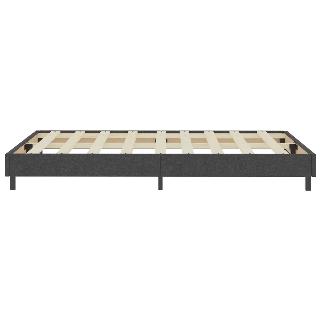 Letto a Molle Grigio Scuro in Tessuto 120x200 cm 3054707