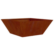 Fioriere | Cassetta per fiori | Vaso da giardino Ruggine 40 x 40 x 15 cm