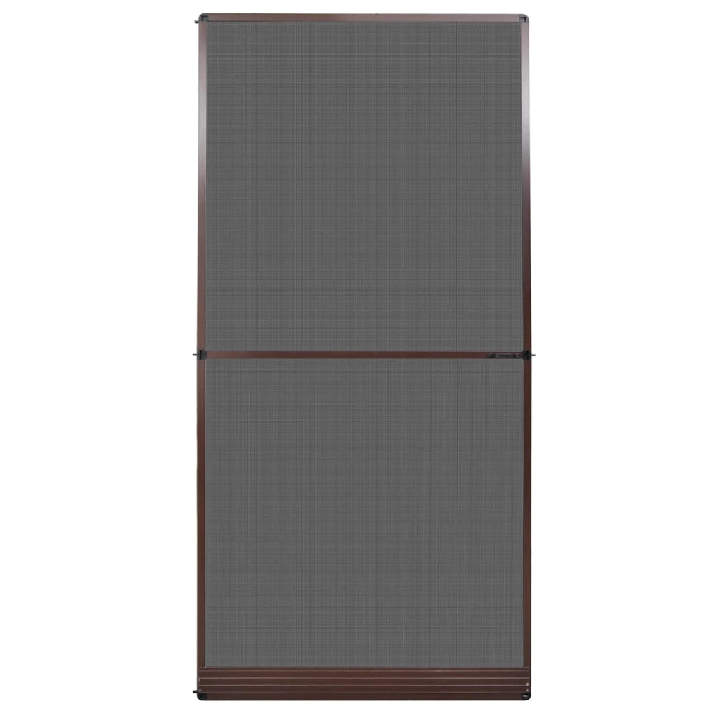 Schermo Insetti a Battente Marrone e Nero 120 x 240 cm CFW2701648