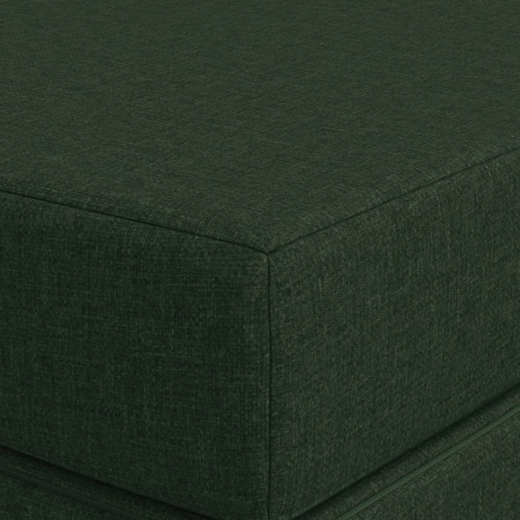 Divano Letto Pieghevole 100 x 67 x 45 cm Verde Scuro 900199