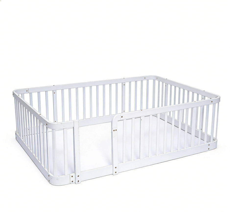 Box Gioco Bambini ¨C MINIMAL ¨C Bianco, 140x200cm, Sponde Sicurezza, Recinzione Modulare