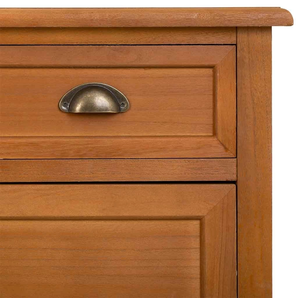 Scarpiera in legno marrone 80x33x120,5