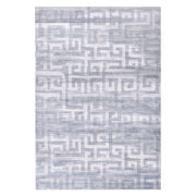 Tappeto grigio Tessuto 140 x 200 cm Motivo geometrico moderno Soggiorno Camera da letto Per riscaldamento a pavimento Fondo antiscivolo