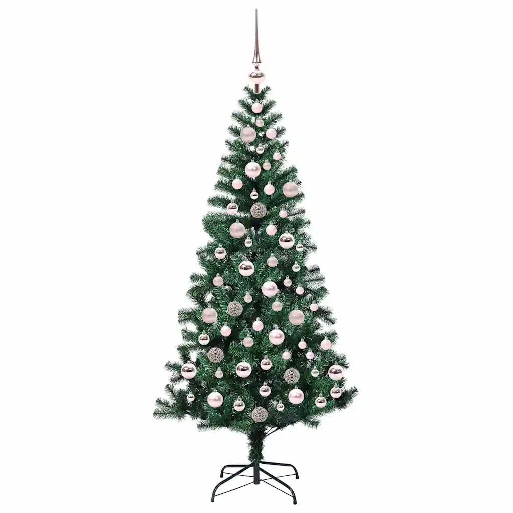 Albero di Natale | Decorazioni natalizie artificiale con luci integrate Verde 180 cm