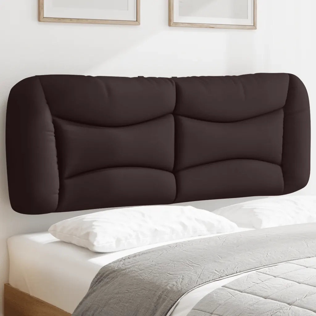 Cuscino Testiera Hvar Marrone Scuro 140 cm in Tessuto CFW4139072
