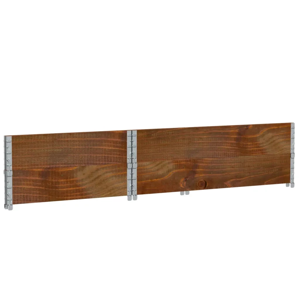 Paretali per Pallet 2 pz Marroni 120x80cm Legno Massello di Pino CFW5545218