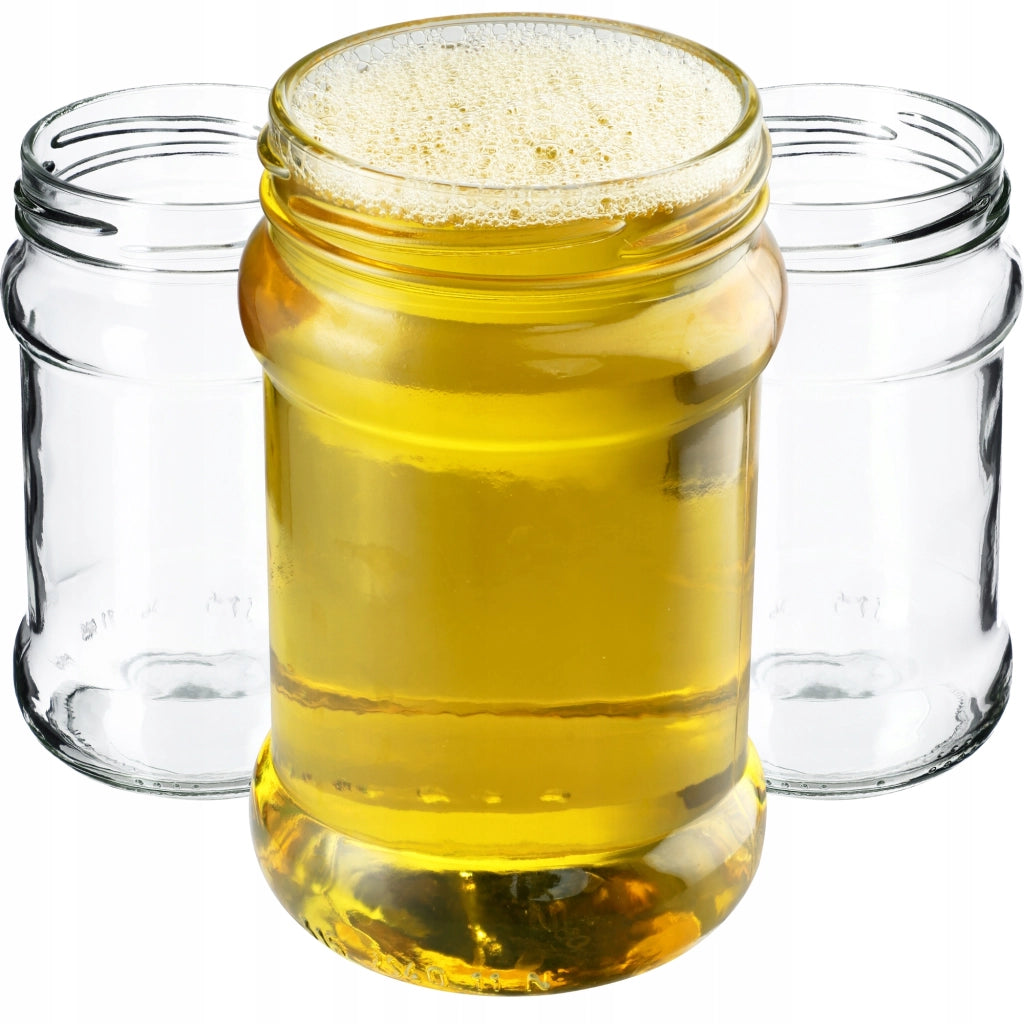 KADAX 10 pezzi Barattoli da 315 ml per miele, marmellata, conserve, vetro Fi 66