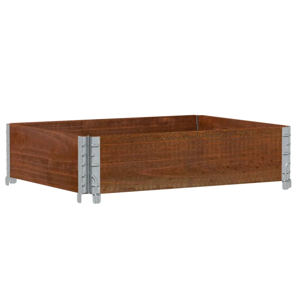 vidaXL Paretale per Pallet Marrone 80x60 cm in Legno Massello di Pino