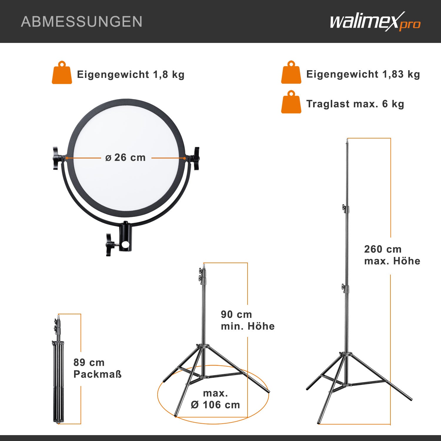 Soft LED 300 Round Bi Colour Set2