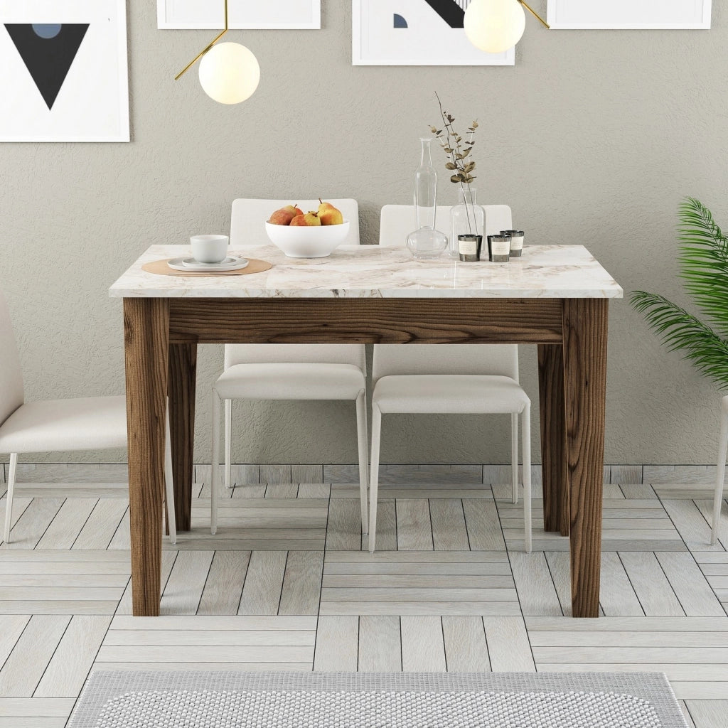 Madone, Tavolo Fisso 6 Posti, 110x72x75h cm Marrone Noce