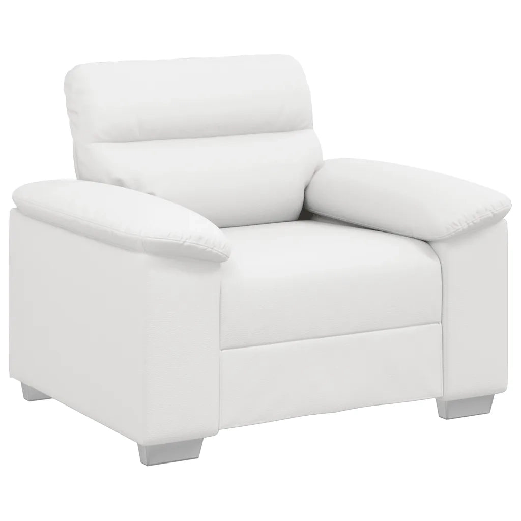 vidaXL Poltrona Bianca 60 cm in Similpelle