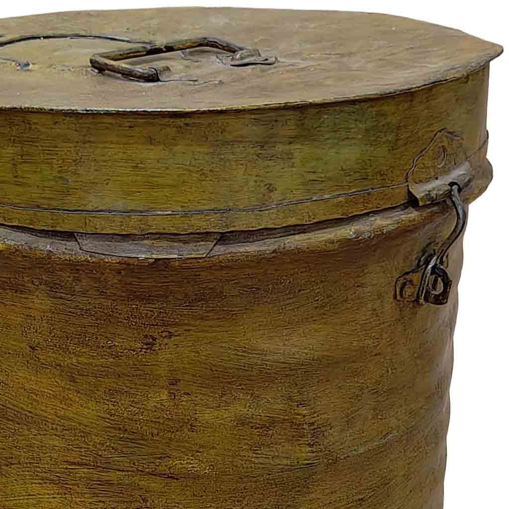 Baule in metallo artigianale 29x29x41h cm