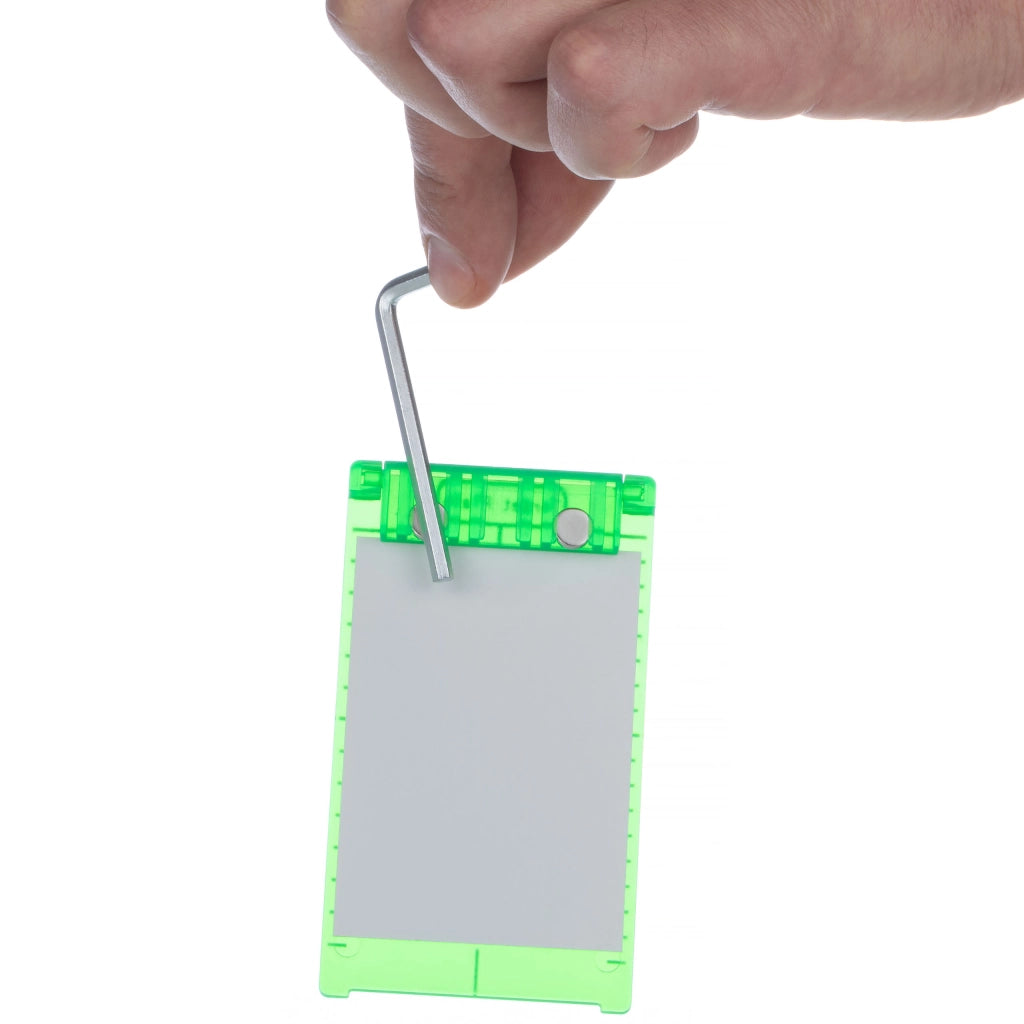 Targa di Lettura Verde per Livella Laser Rosfix – Precisione Elevata, 10x7cm, 2 Magneti