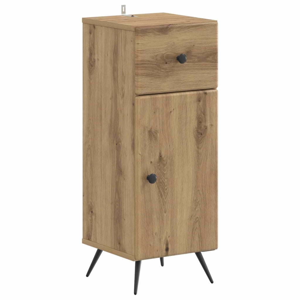 Mobiletto da Bagno BREDA Rovere Artigianale 30 x 31 x 80 cm 897494