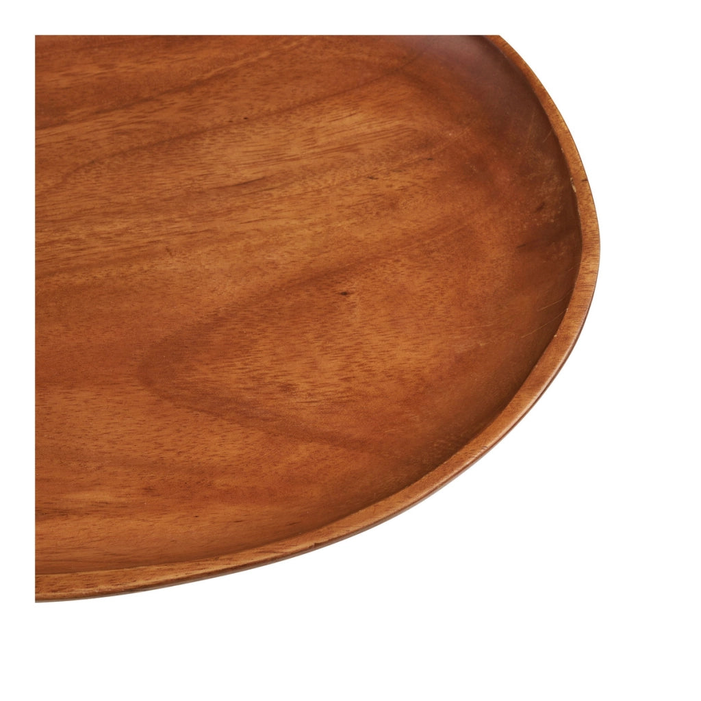 Vassoio HN34, Marrone, Legno, 39,5x28x2,5 cm