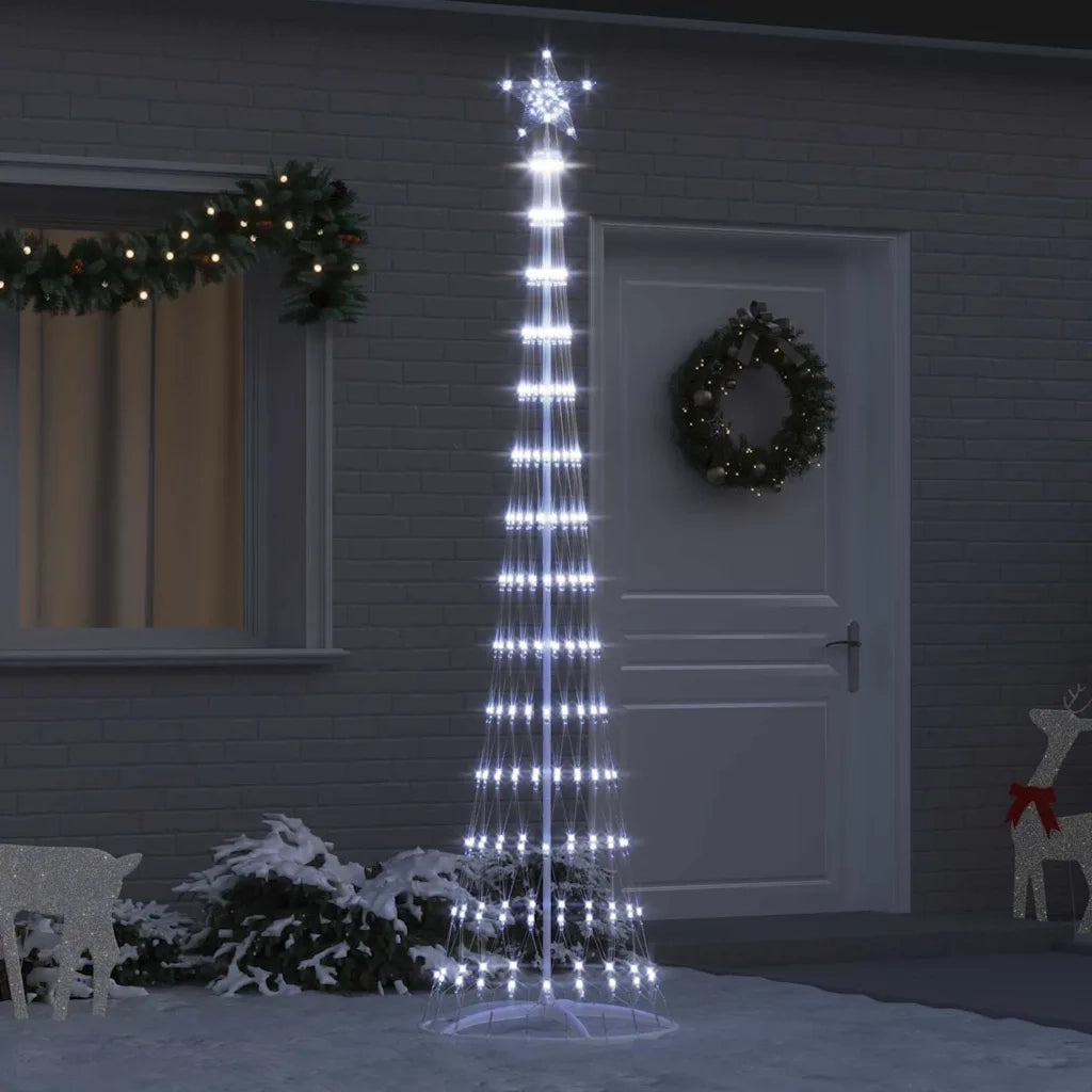 Albero di Natale LED con 290 LED Bianco freddo 250 cm Metallo 42018776