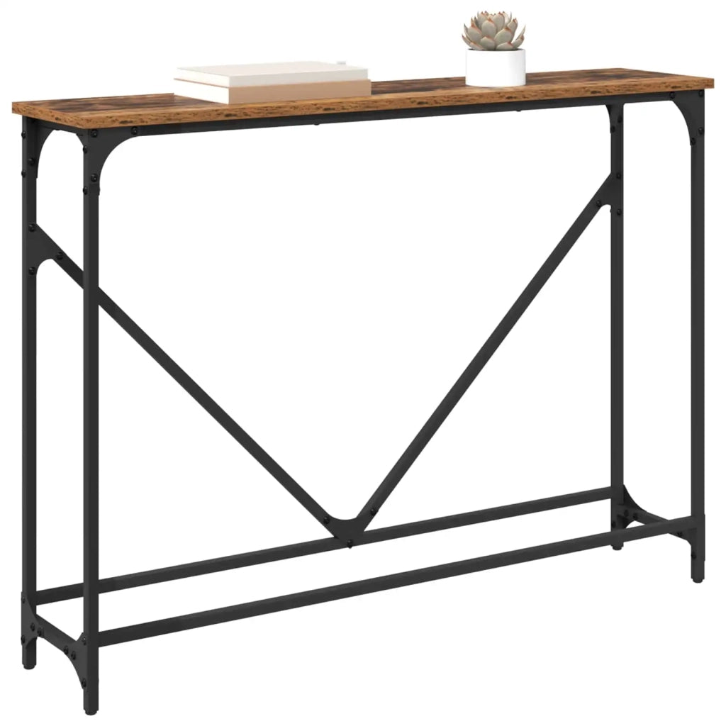 Tavolo Consolle | Tavolo d'Ingresso Legno vecchio 102 x 23 x 75 cm