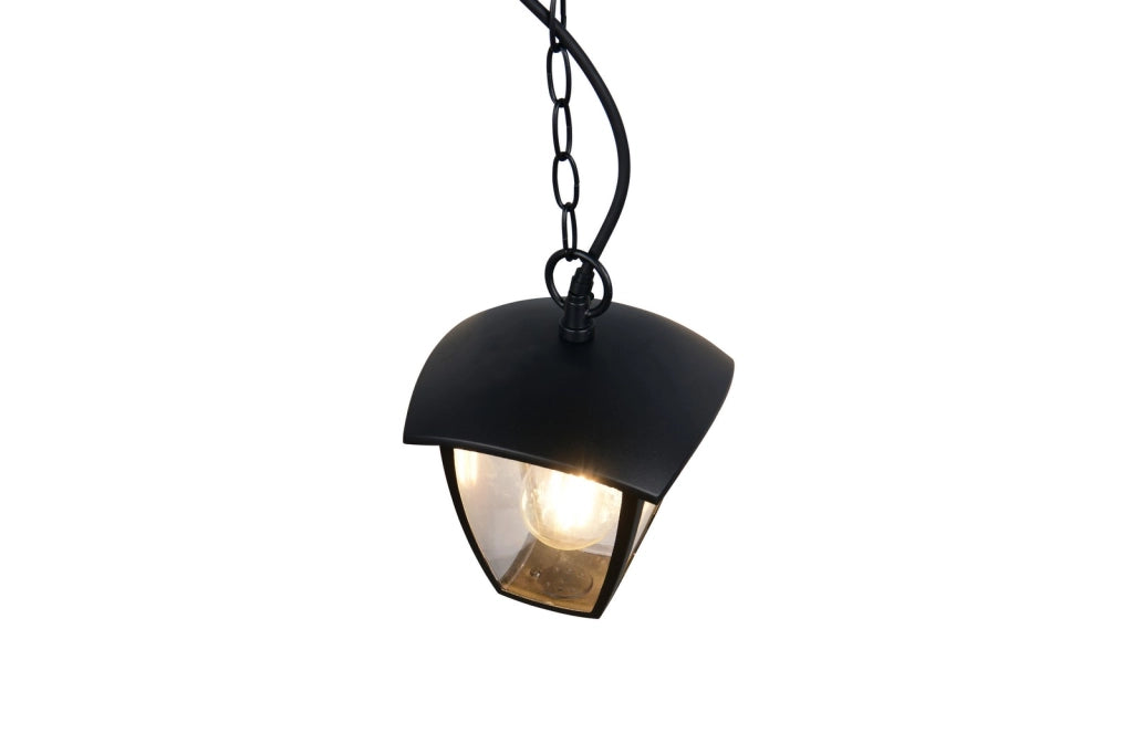 Lampada sospesa lanterna VENTA 1xE27 nera IP44 Trio