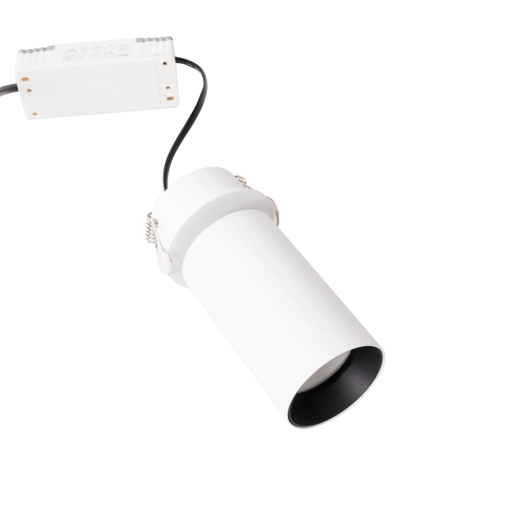 Faretto incasso tubolare tondo bianco LED 9W 3000K Halo