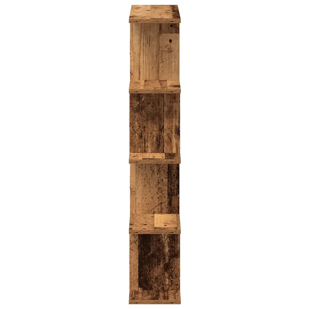 Mensola a Muro | Mensola a parete a Cubo 12 Scomparti in Truciolato Legno Antico