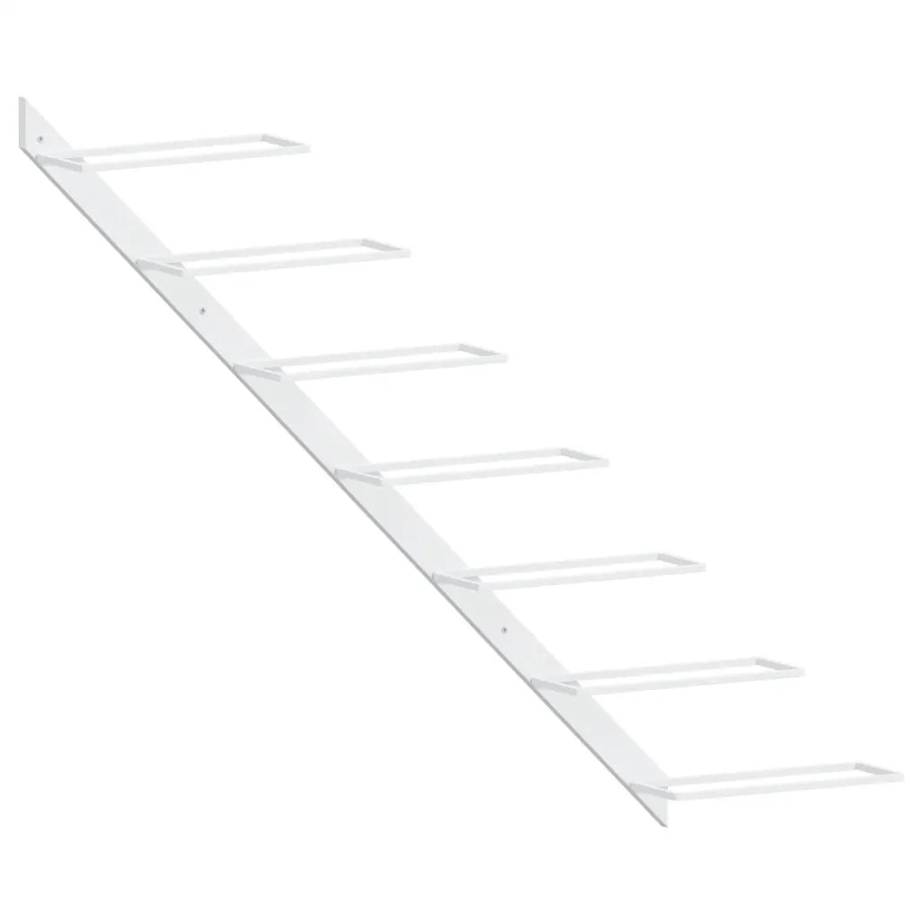 Portavini da Parete per 7 Bottiglie Metallo Bianco CFW8556692